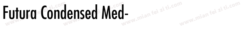 Futura Condensed Med字体转换